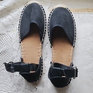 Style & Co Black and Tan Espadrilles with Canvas Upper